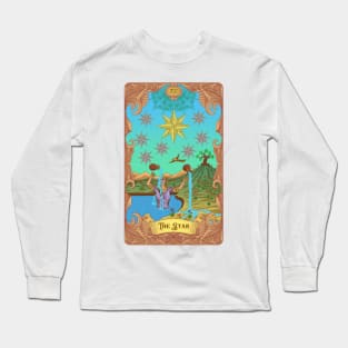 The Star Tarot Card Long Sleeve T-Shirt